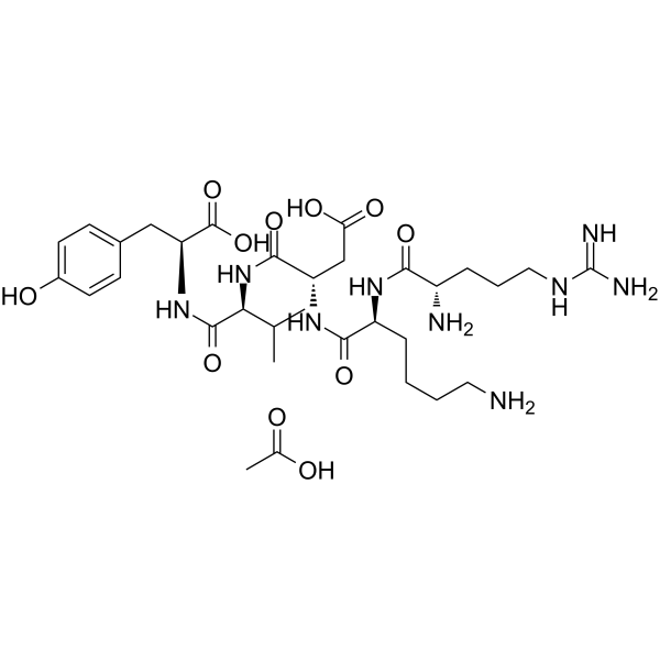 Thymopentin acetate Chemical Structure Thymopentin acetate(Synonyms: 胸腺五肽醋酸盐)
