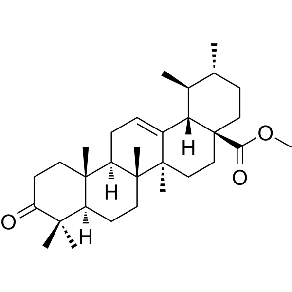 Ursonic acid methyl ester Chemical Structure Ursonic acid methyl ester(Synonyms: 3-羰基-熊果酸-28-甲酯)