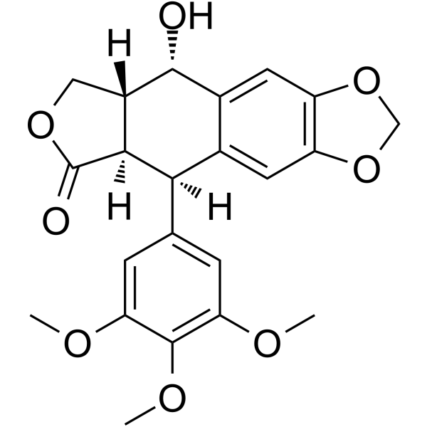 (-)-Epipodophyllotoxin(Synonyms: 表鬼臼毒素)