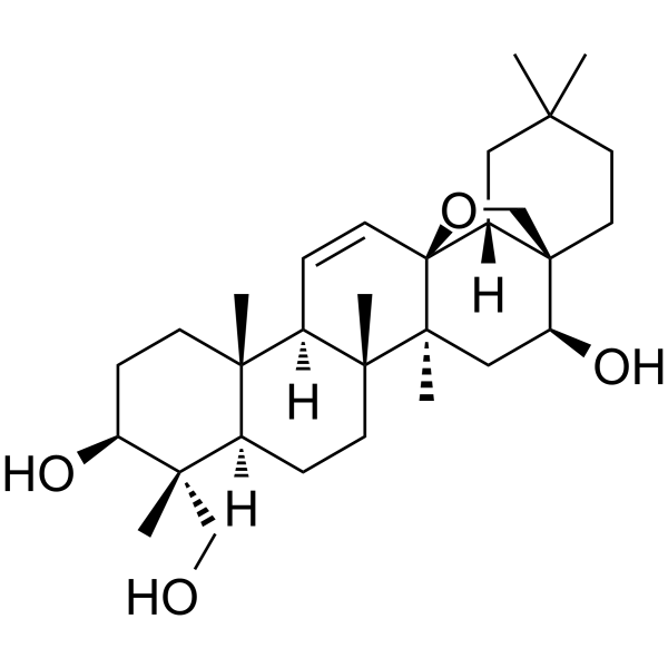 Saikogenin F(Synonyms: (4R)-13,28-Epoxyolean-11-ene-3β,16β,23-triol)