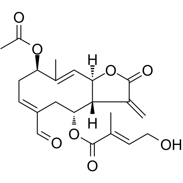 Eupalinolide O Chemical Structure Eupalinolide O(Synonyms: 野马追内酯O)