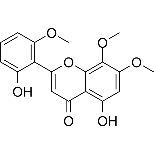 Rivularin Chemical Structure Rivularin(Synonyms: Skullcapflavone)