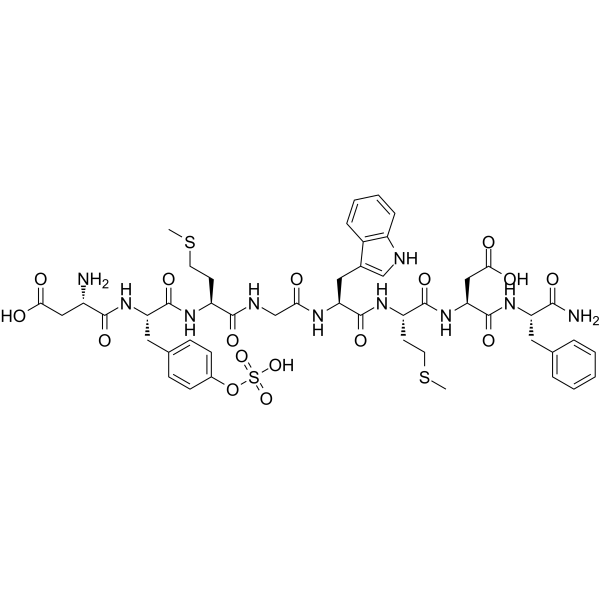 Sincalide Chemical Structure Sincalide(Synonyms: Cholecystokinin octapeptide; CCK-8; SQ19844)