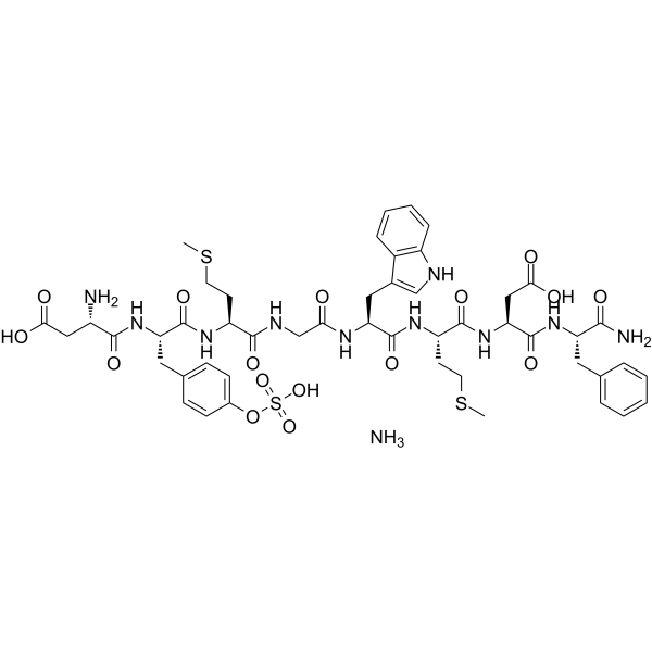 Sincalide ammonium(Synonyms: Cholecystokinin octapeptide ammonium; CCK-8 ammonium; SQ19844 ammonium)