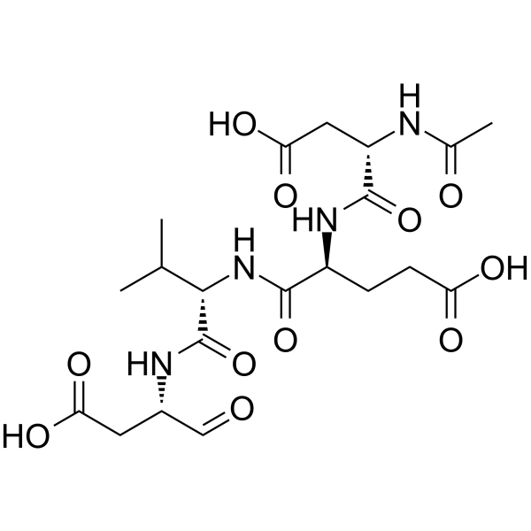 Ac-DEVD-CHO Chemical Structure Ac-DEVD-CHO
