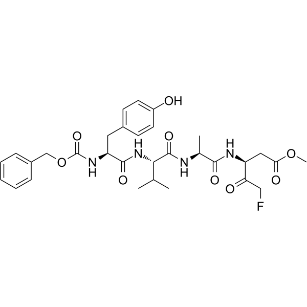 Z-YVAD-FMK Chemical Structure Z-YVAD-FMK