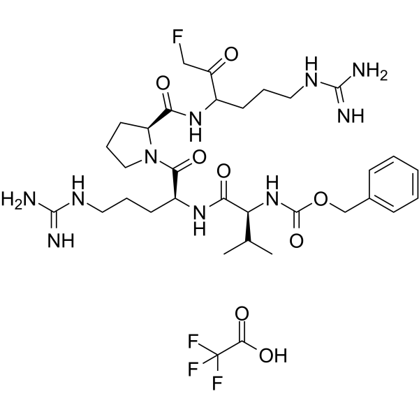 Z-VRPR-FMK TFA Chemical Structure Z-VRPR-FMK TFA(Synonyms: VRPR)