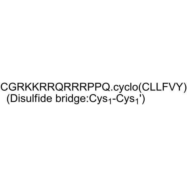 TAT-cyclo-CLLFVY Chemical Structure TAT-cyclo-CLLFVY