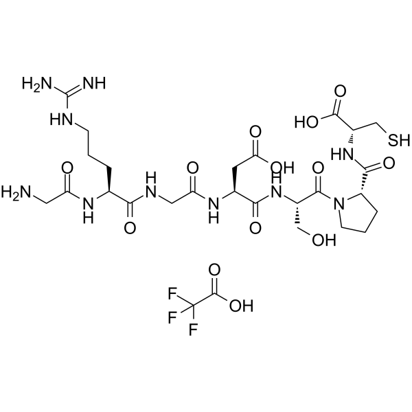 GRGDSPC TFA Chemical Structure GRGDSPC TFA