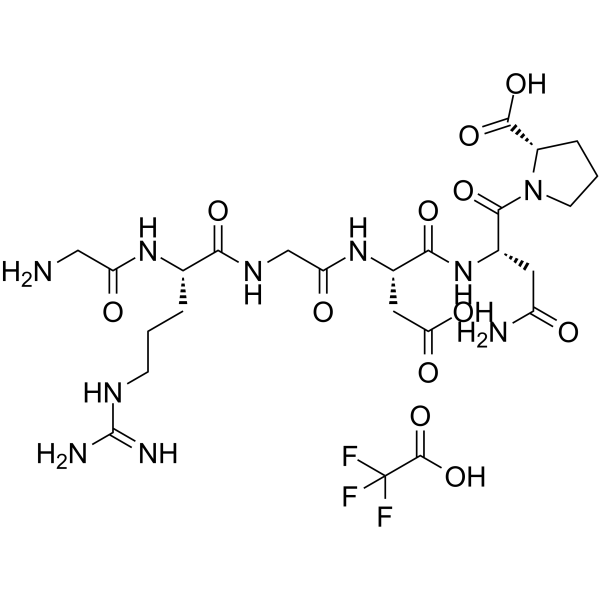 RGD peptide (GRGDNP) (TFA) Chemical Structure RGD peptide (GRGDNP) (TFA)