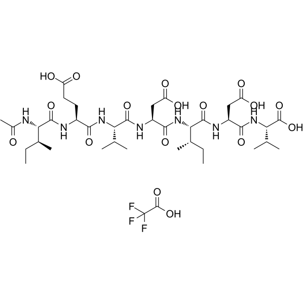 Ac-IEVDIDV TFA Chemical Structure Ac-IEVDIDV TFA