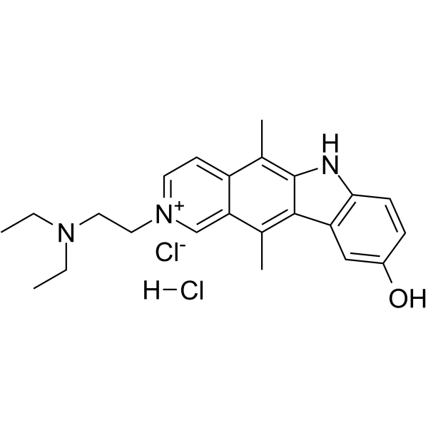 Datelliptium chloride hydrochloride Chemical Structure Datelliptium chloride hydrochloride