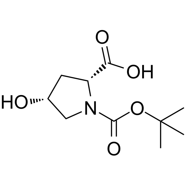 N-Boc-cis-4-Hydroxy-D-proline Chemical Structure N-Boc-cis-4-Hydroxy-D-proline