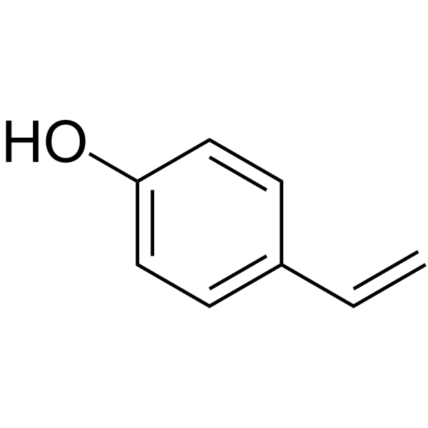4-Vinylphenol Chemical Structure 4-Vinylphenol(Synonyms: 4-乙烯基苯酚)