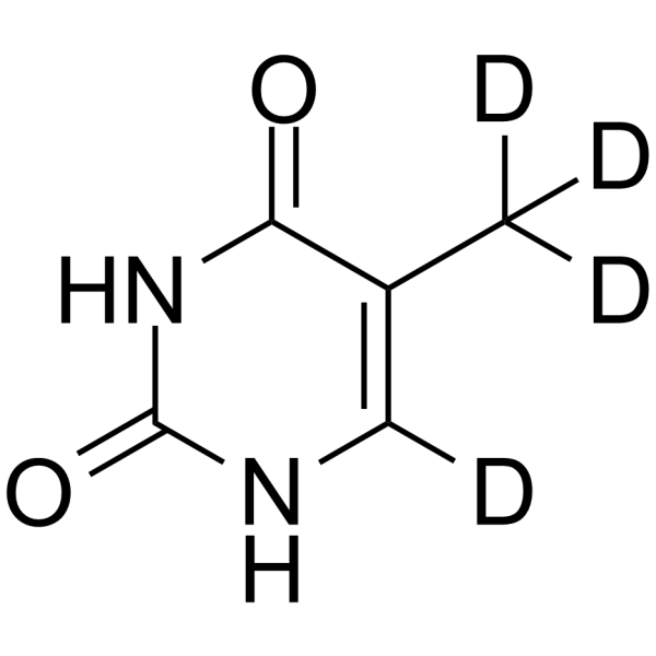 Thymine-d4 Chemical Structure Thymine-d4
