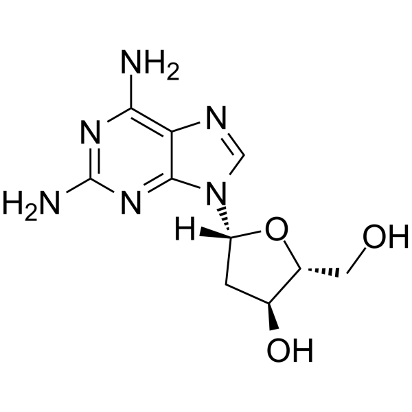 2-Amino-2'-deoxyadenosine Chemical Structure 2-Amino-2