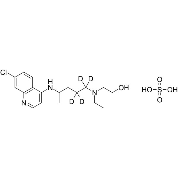 Hydroxychloroquine-d4-1 sulfate(Synonyms: 羟氯喹 d4 (硫酸盐)(烷基上氘))