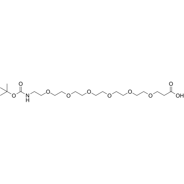 Boc-NH-PEG6-CH2CH2COOH Chemical Structure Boc-NH-PEG6-CH2CH2COOH