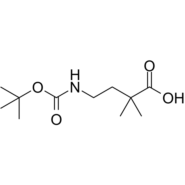 4-Boc-amino-2,2-dimethylbutyric acid Chemical Structure 4-Boc-amino-2,2-dimethylbutyric acid