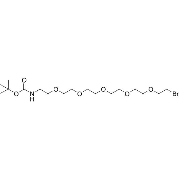 BocNH-PEG5-CH2CH2Br Chemical Structure BocNH-PEG5-CH2CH2Br