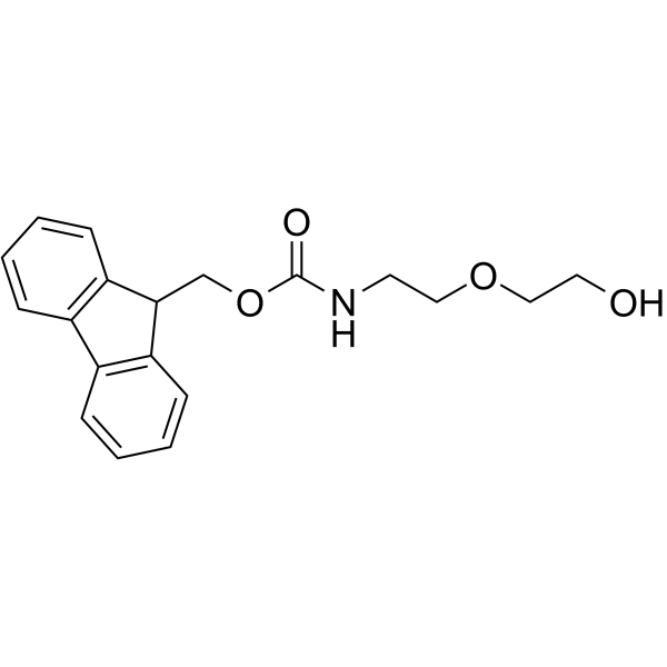 Fmoc-N-amido-PEG2-alcohol Chemical Structure Fmoc-N-amido-PEG2-alcohol