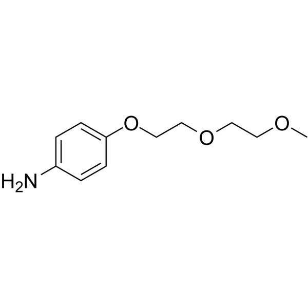 m-PEG2-O-Ph-NH2 Chemical Structure m-PEG2-O-Ph-NH2