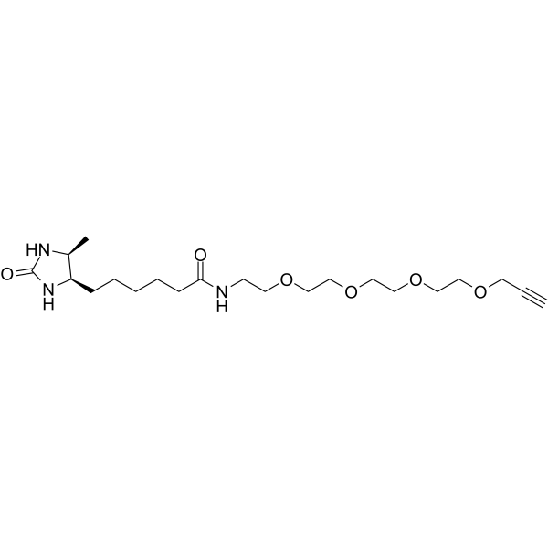 Desthiobiotin-PEG4-propargyl Chemical Structure Desthiobiotin-PEG4-propargyl