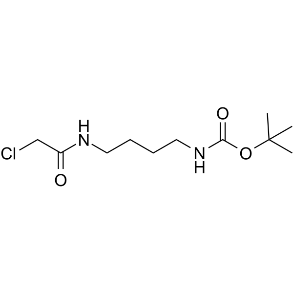 Chloroacetamido-C4-NHBoc Chemical Structure Chloroacetamido-C4-NHBoc