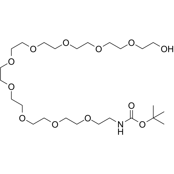 N-Boc-PEG10-alcohol Chemical Structure N-Boc-PEG10-alcohol