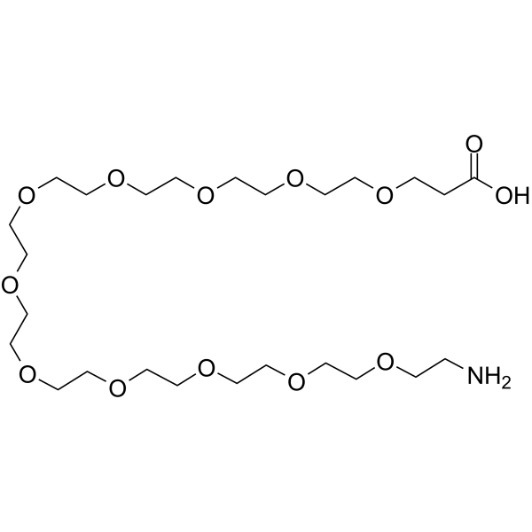 Amino-PEG11-acid Chemical Structure Amino-PEG11-acid