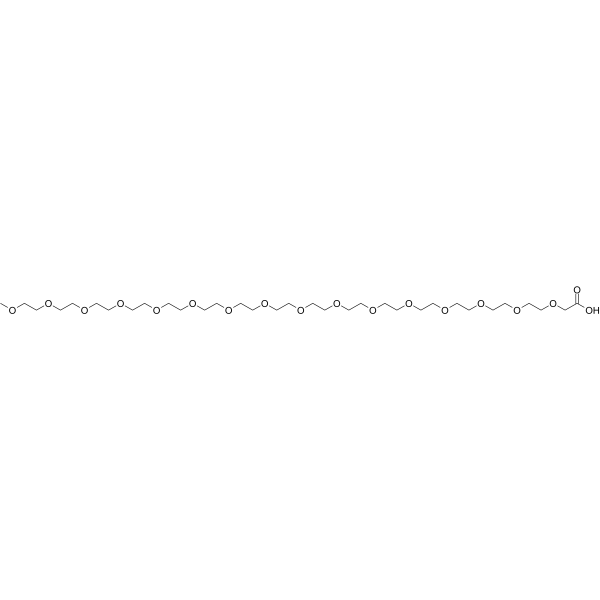 m-PEG15-acetic acid Chemical Structure m-PEG15-acetic acid