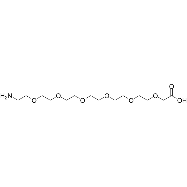 Amino-PEG6-acetic acid Chemical Structure Amino-PEG6-acetic acid