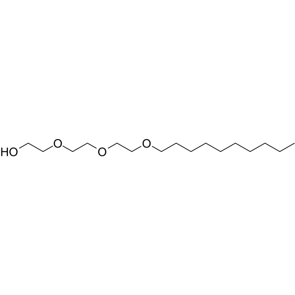 Triethylene glycol monodecyl ether Chemical Structure Triethylene glycol monodecyl ether
