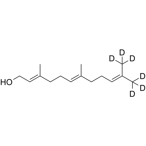 Farnesol-d6 Chemical Structure Farnesol-d6
