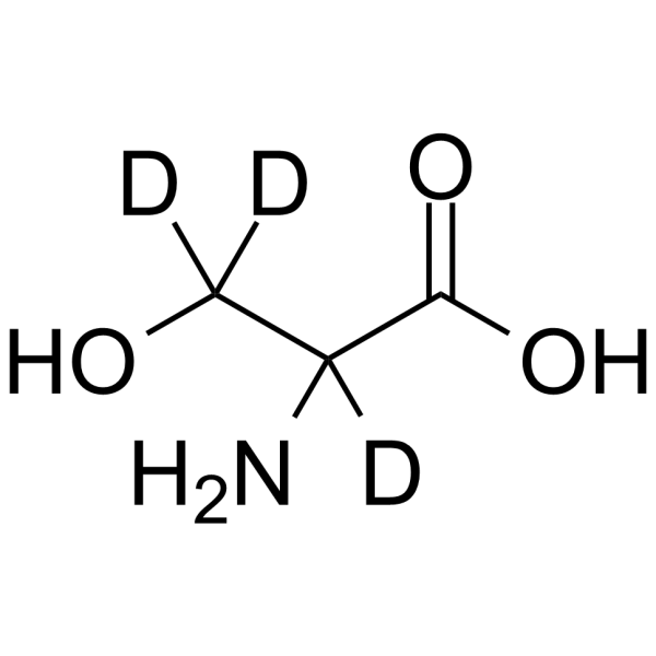 DL-Serine-2,3,3-d3 Chemical Structure DL-Serine-2,3,3-d3(Synonyms: DL-丝氨酸 d3)