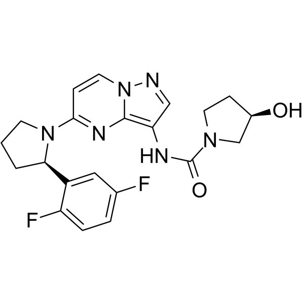 (R)-Larotrectinib Chemical Structure (R)-Larotrectinib(Synonyms: (R)-LOXO-101; (R)-ARRY-470)
