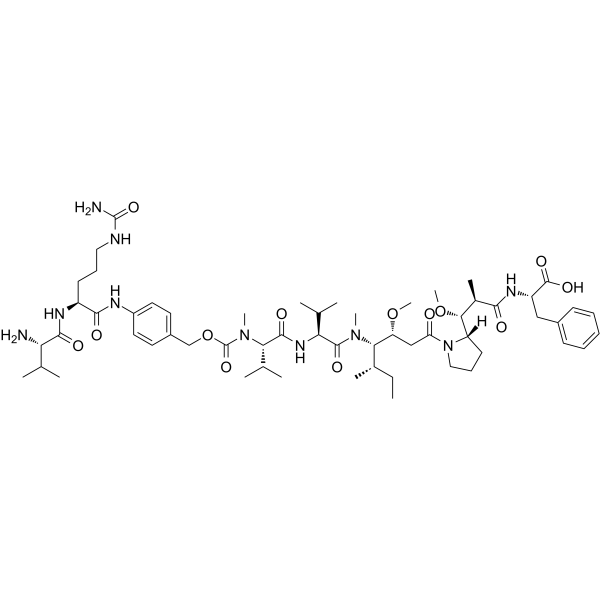 Val-Cit-PAB-MMAF Chemical Structure Val-Cit-PAB-MMAF