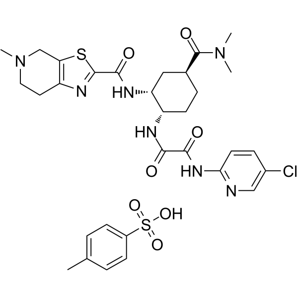 Edoxaban tosylate(Synonyms: 依度沙班对甲苯磺酸盐; DU-176b)