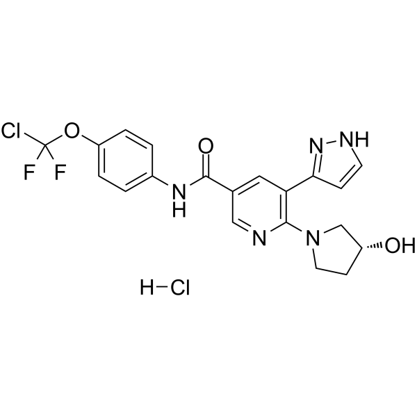 Asciminib hydrochloride(Synonyms: ABL001 hydrochloride)