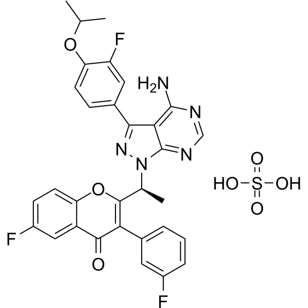 Umbralisib sulfate Chemical Structure Umbralisib sulfate(Synonyms: TGR-1202 sulfate)