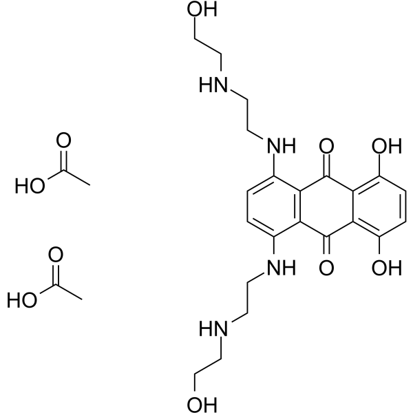 Mitoxantrone diacetate(Synonyms: NSC 299195; Mitozantrone diacetate)