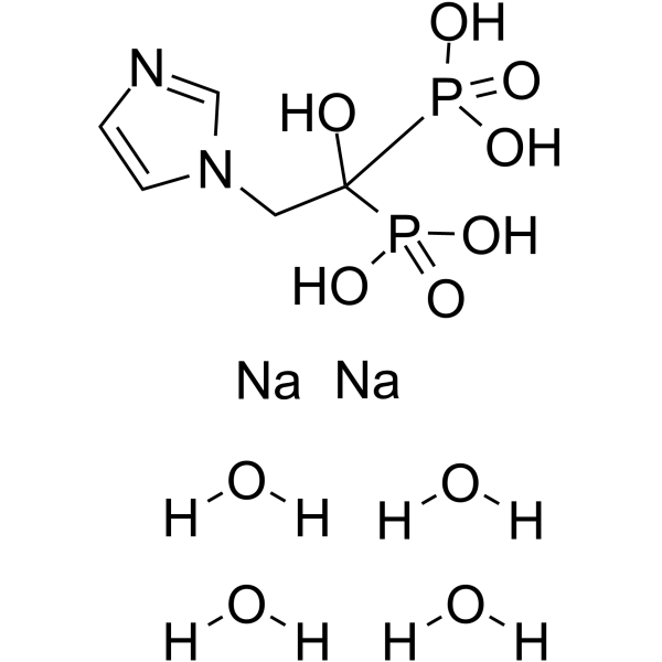 Zoledronic acid disodium tetrahydrate(Synonyms: Zoledronate disodium tetrahydrate; CGP 42446 disodium tetrahydrate; CGP42446A disodium tetrahydrate; ZOL 446 disodium tetrahydrate)