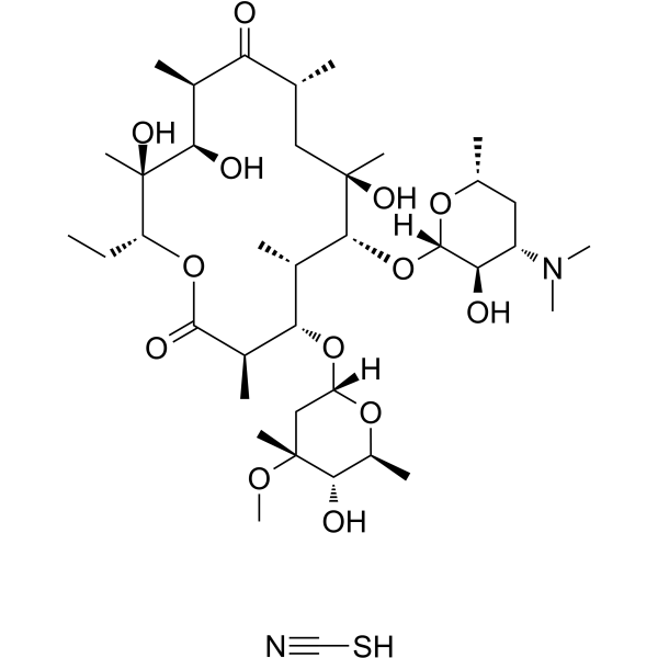 Erythromycin thiocyanate(Synonyms: 红霉素硫氰酸盐)