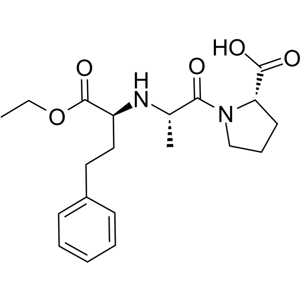 Enalapril Chemical Structure Enalapril(Synonyms: 依那普利; MK-421)