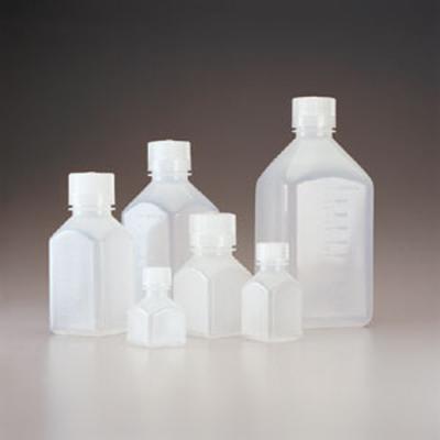 Nalgene耐洁 窄口方瓶 2016-0500(瓶身PP材料,瓶盖PP材料)