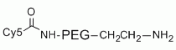 Cy5 PEG Amine, Cy5-PEG-NH2           Cat. No. PG2-AMS5-2k     2000 Da    5 mg