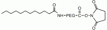 Lauric acid PEG NHS           Cat. No. PG2-LRNS-3k     3400 Da    100 mg