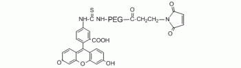 Maleimide PEG FITC, Maleimide PEG Fluorescein           Cat. No. PG2-FCML-2k     2000 Da    50 mg