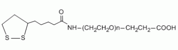 Lipoic acid PEG acid, LA-PEG-COOH           Cat. No. PG2-CALA-2k     2000 Da    100 mg