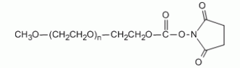 Succinimidyl PEG NHS, mPEG-NHS(SC)           Cat. No. PG1-SC-30k     30000 Da    500 mg